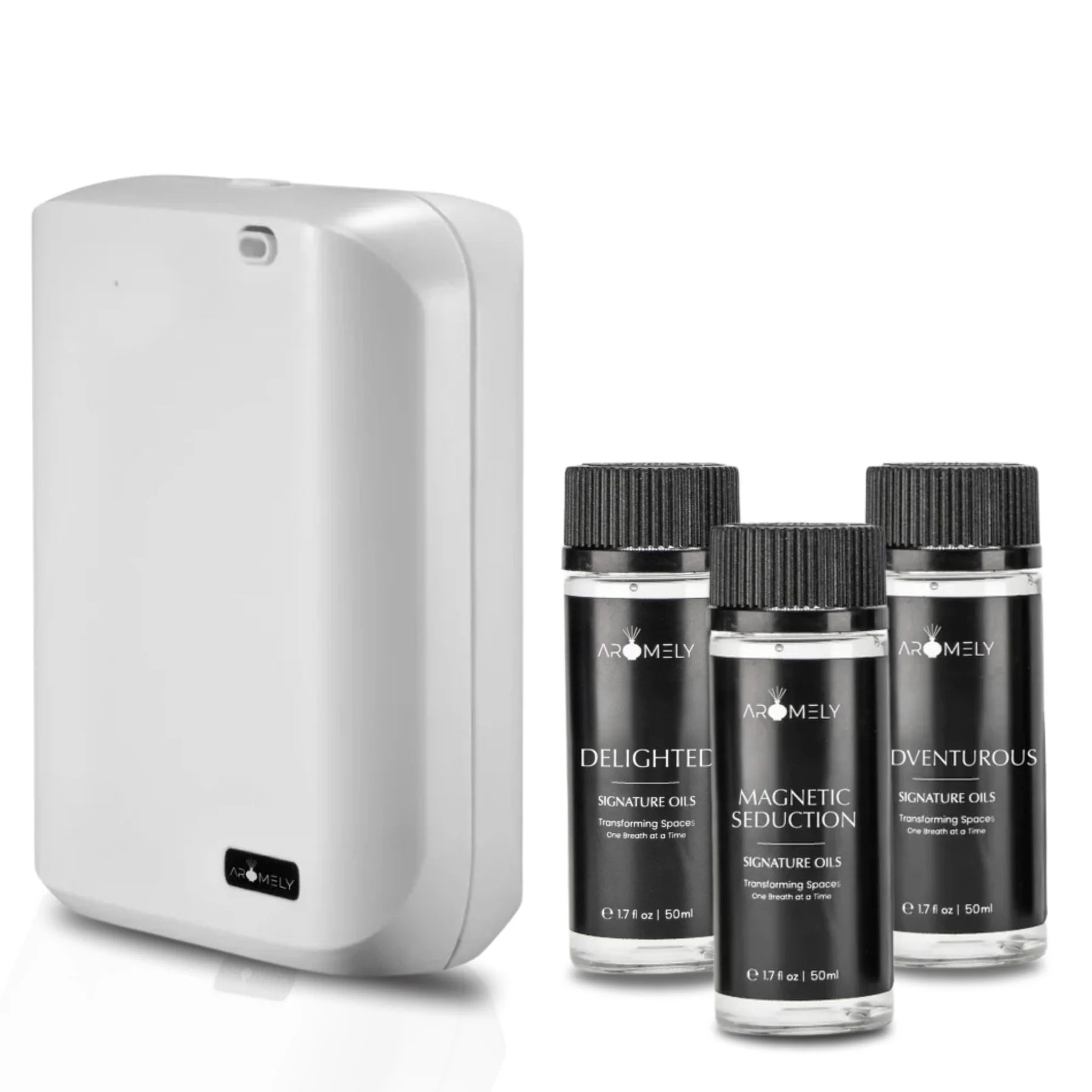 スペシャルaromanticおまとめセット Aromely Gift Set for 1000 SqFt: 1 ARO X25 Diffuser + 3 x 50ml