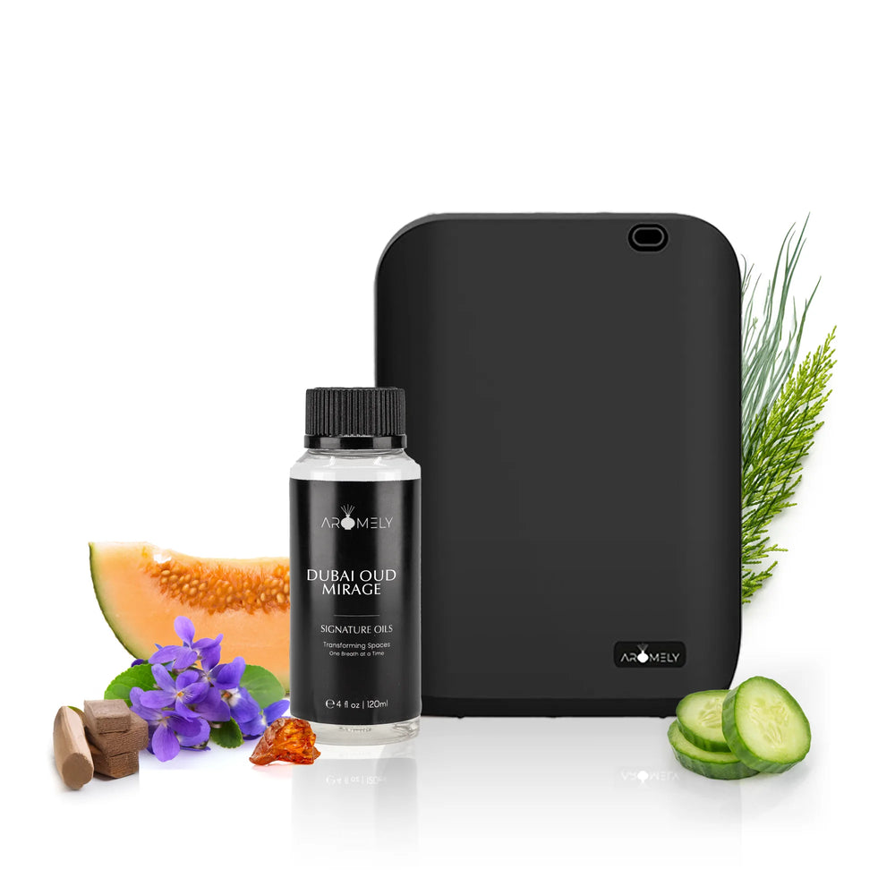 Aro X25 Scent Diffuser + Dubai Oud Mirage (120ml) Gift Set - AROMELY