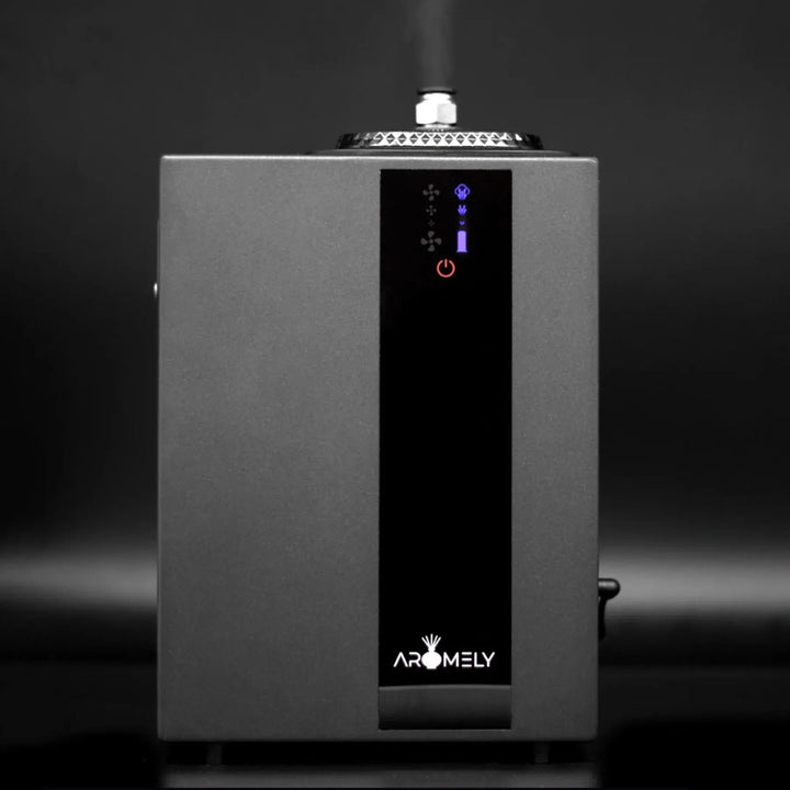Aromely ARO-PRO scent diffuser by Aromely covers 4,000 sq ft, Bluetooth and HVAC compatible as it mists