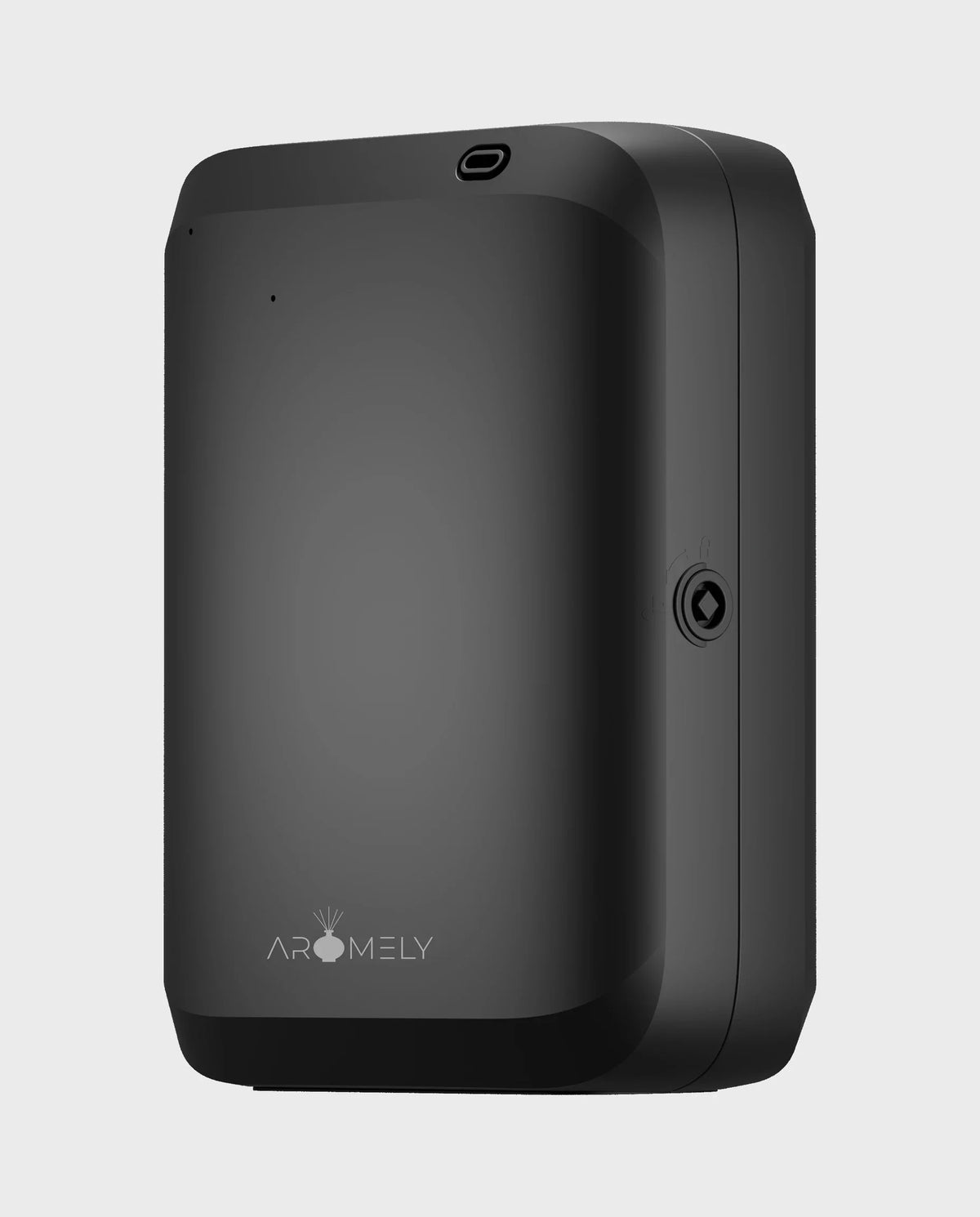 ARO LUX scent diffuser in black, side view