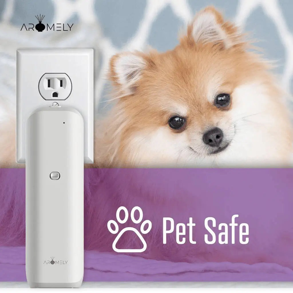 Aromely ARO-BLISS Bluetooth scent diffuser fills rooms with pure fragrance and pet safe