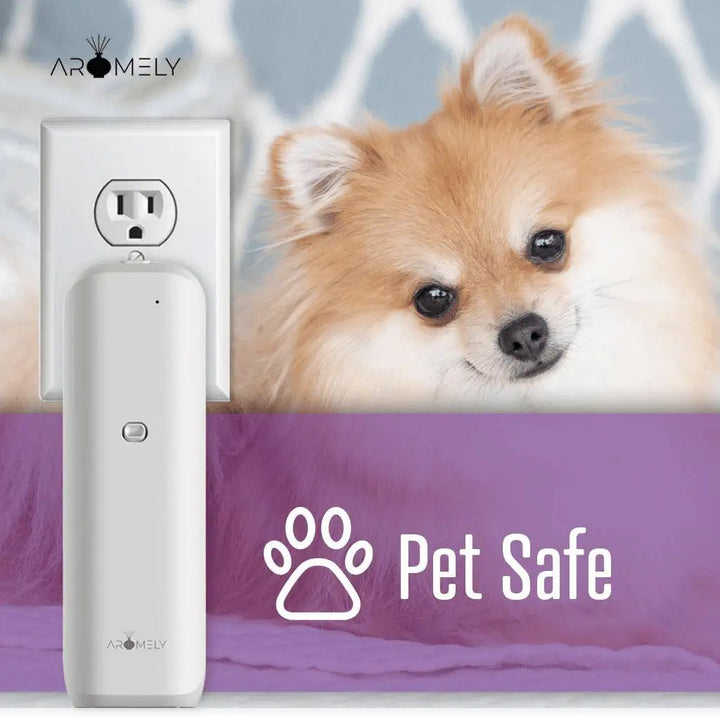 Aromely ARO-BLISS Bluetooth scent diffuser fills rooms with pure fragrance and pet safe