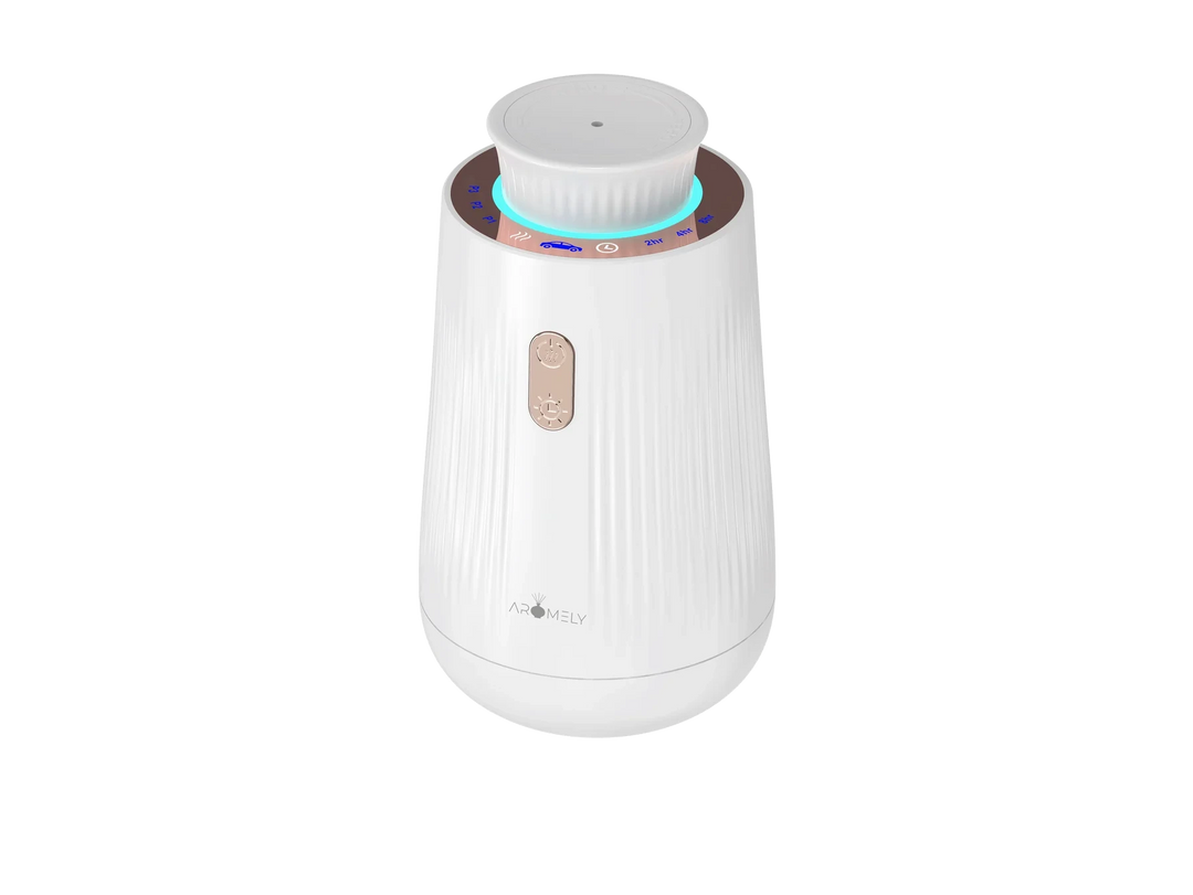 Portable Aromely pink car diffuser for sedans and SUVs, luxury scent diffuser