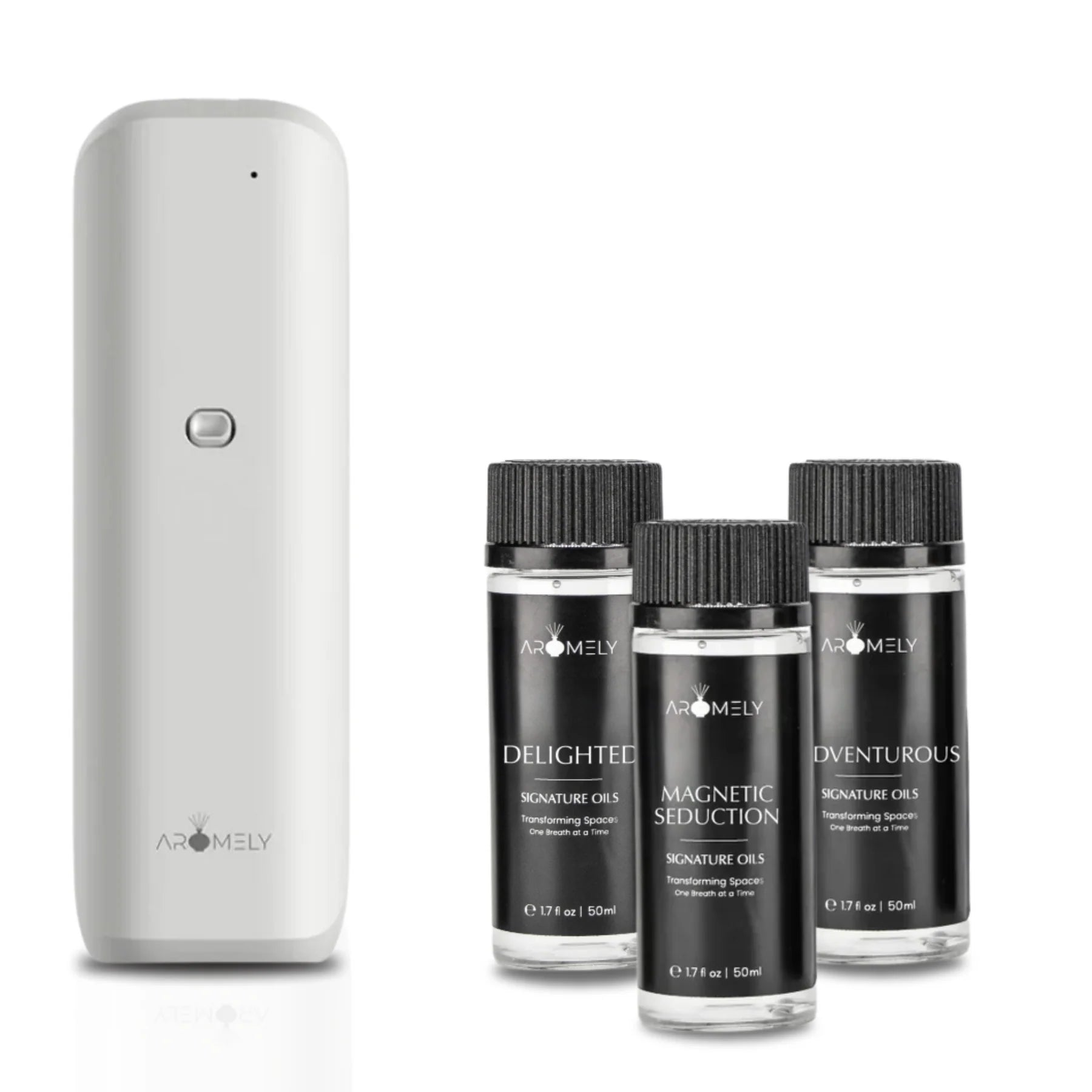Aromely Gift Set for 500 SqFt: 1 ARO BLISS Diffuser + 3 x 50ml
