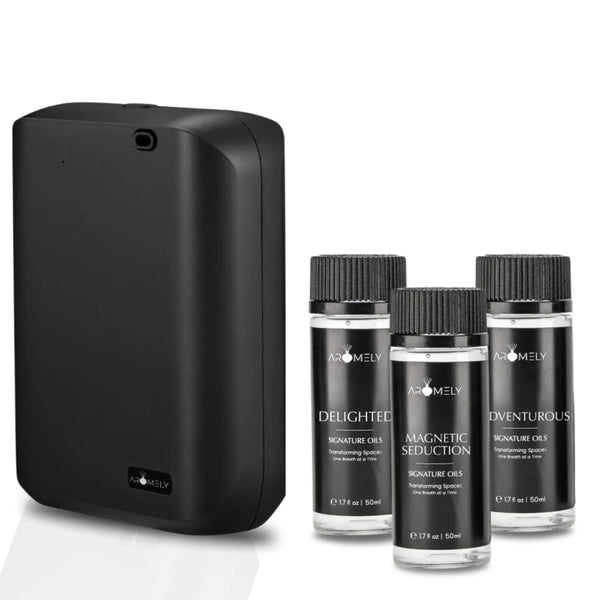 Aromely Gift Set for 1000 SqFt: 1 ARO X25 Diffuser + 3 x 50ml