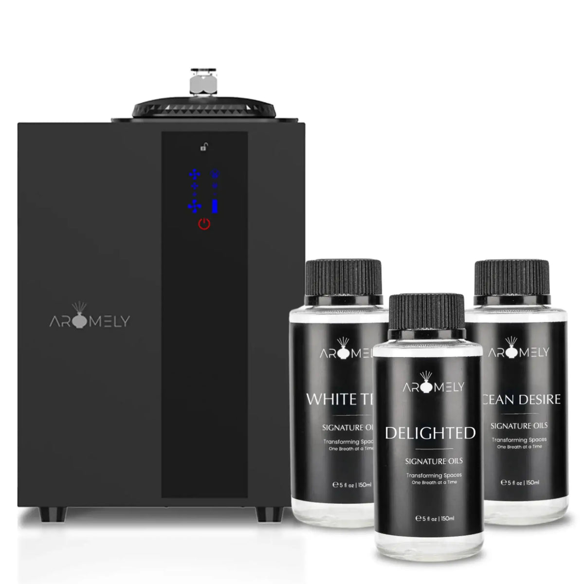 Aromely Gift Set for 4000 SqFt: 1 Pro HVAC Diffuser + 3 x 120ml