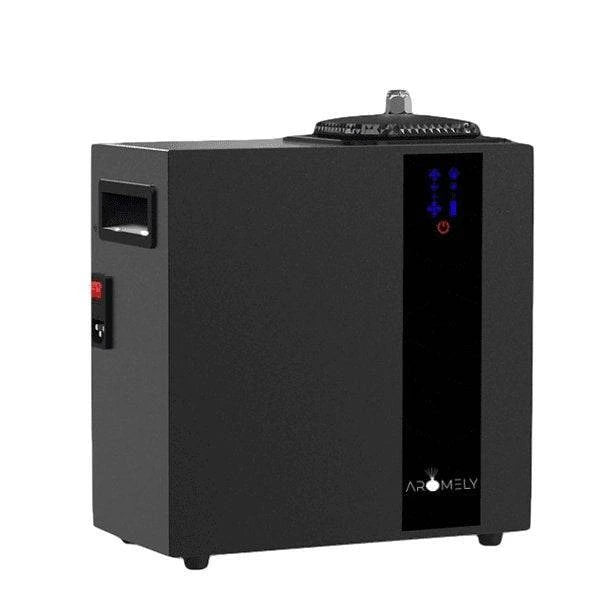 Aromely ARO-Max scent diffuser by Aromely covers 16,000 sq ft, Bluetooth and HVAC compatible angled
