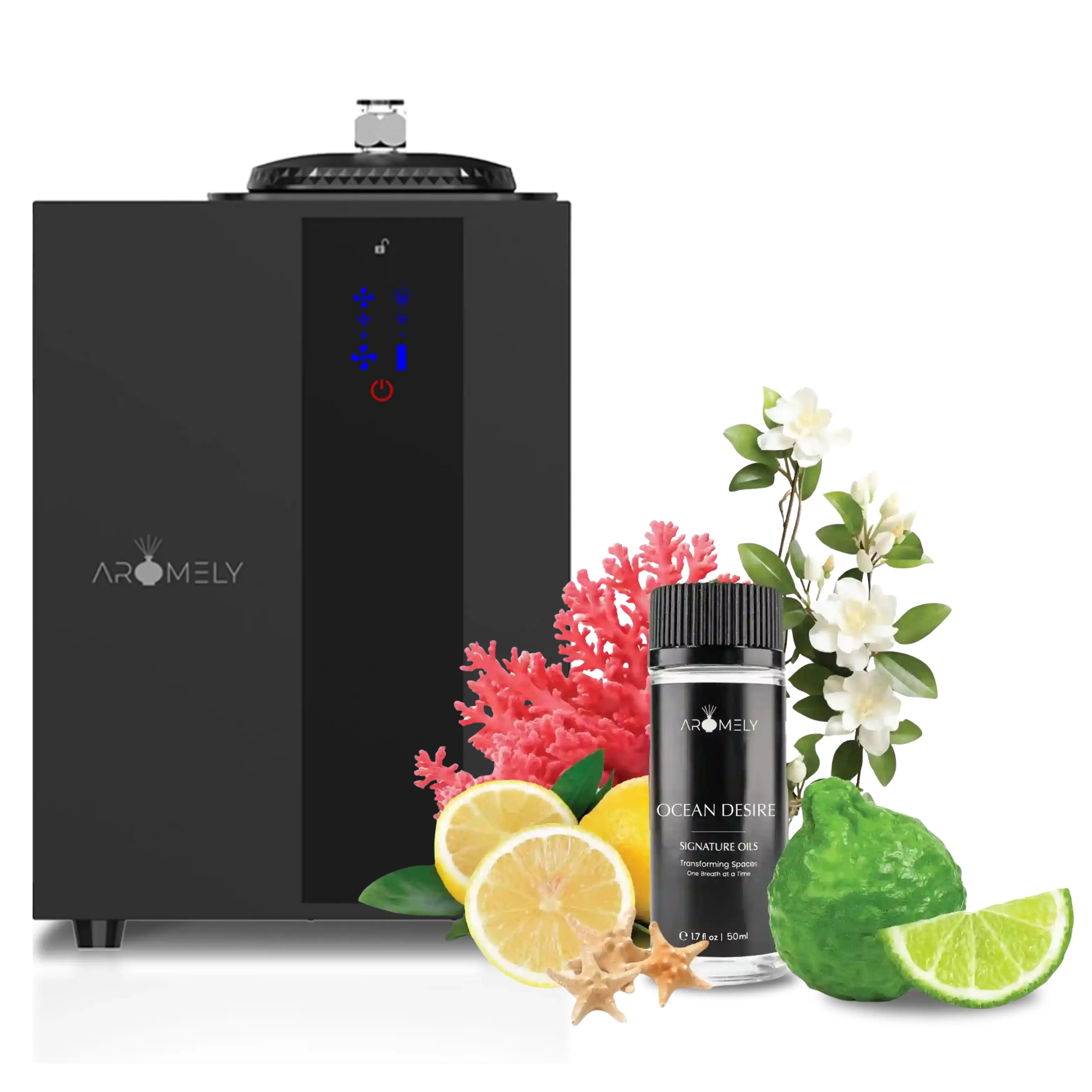 Aromely Premium Bundle: ARO PRO - Smart HVAC Scent Diffuser Up to 4,000 Sqft | Ocean Desire Essential Oil (Includes Ocean Desire – Valued at $19.99 – Absolutely FREE)