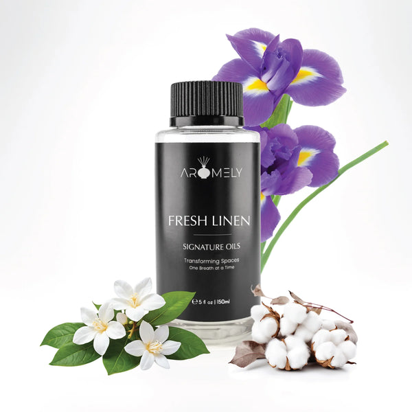 Aromely Fresh Linen Diffuser Oil Blend Cool Cotton, Musk – AROMELY