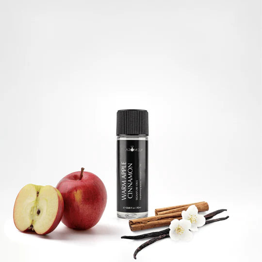 Aromely Warm Apple Cinnamon diffuser oil 20ml bottle with apple, cinnamon, vanilla and spice