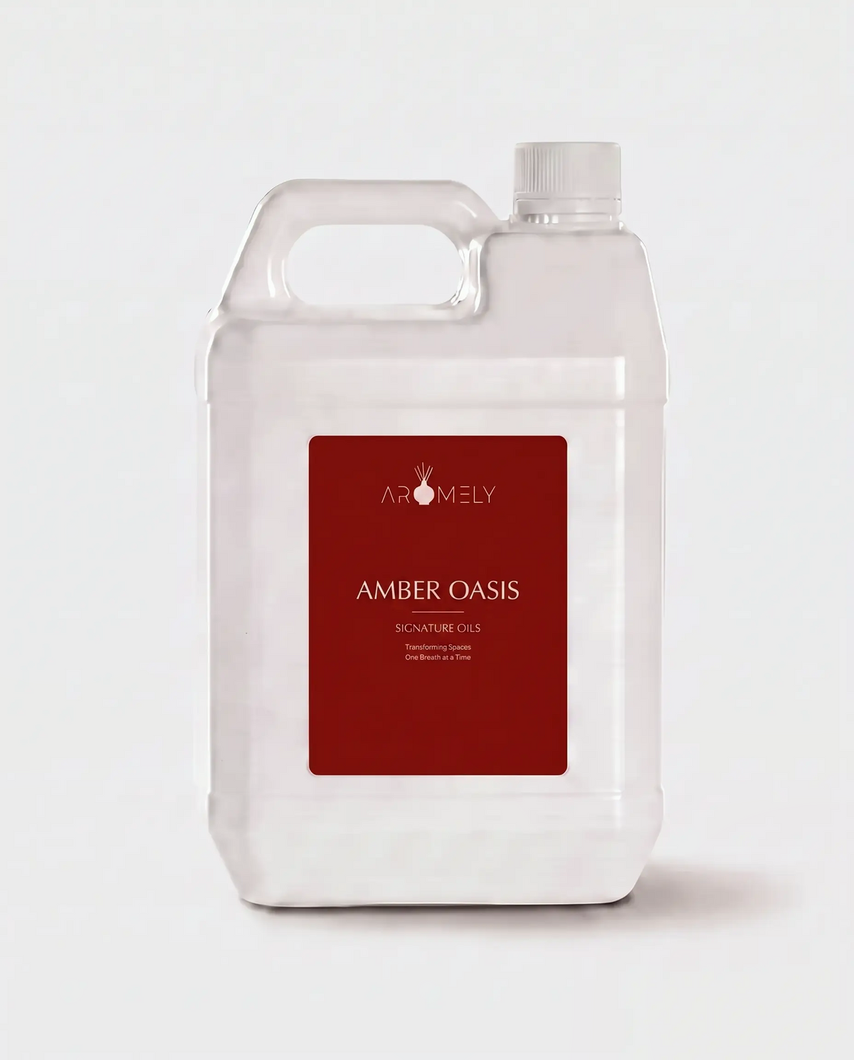 Aromely Amber Oasis fragrance oil bottle, 1 Gallon
