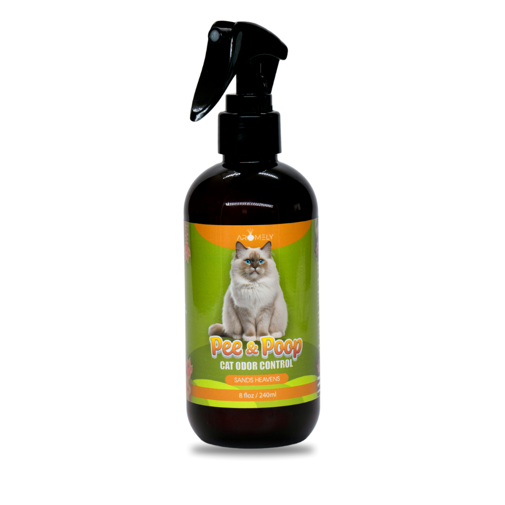 Pee & Poo Cat Odor Eliminator Spray - Clean & Natural - 8oz(230ml)