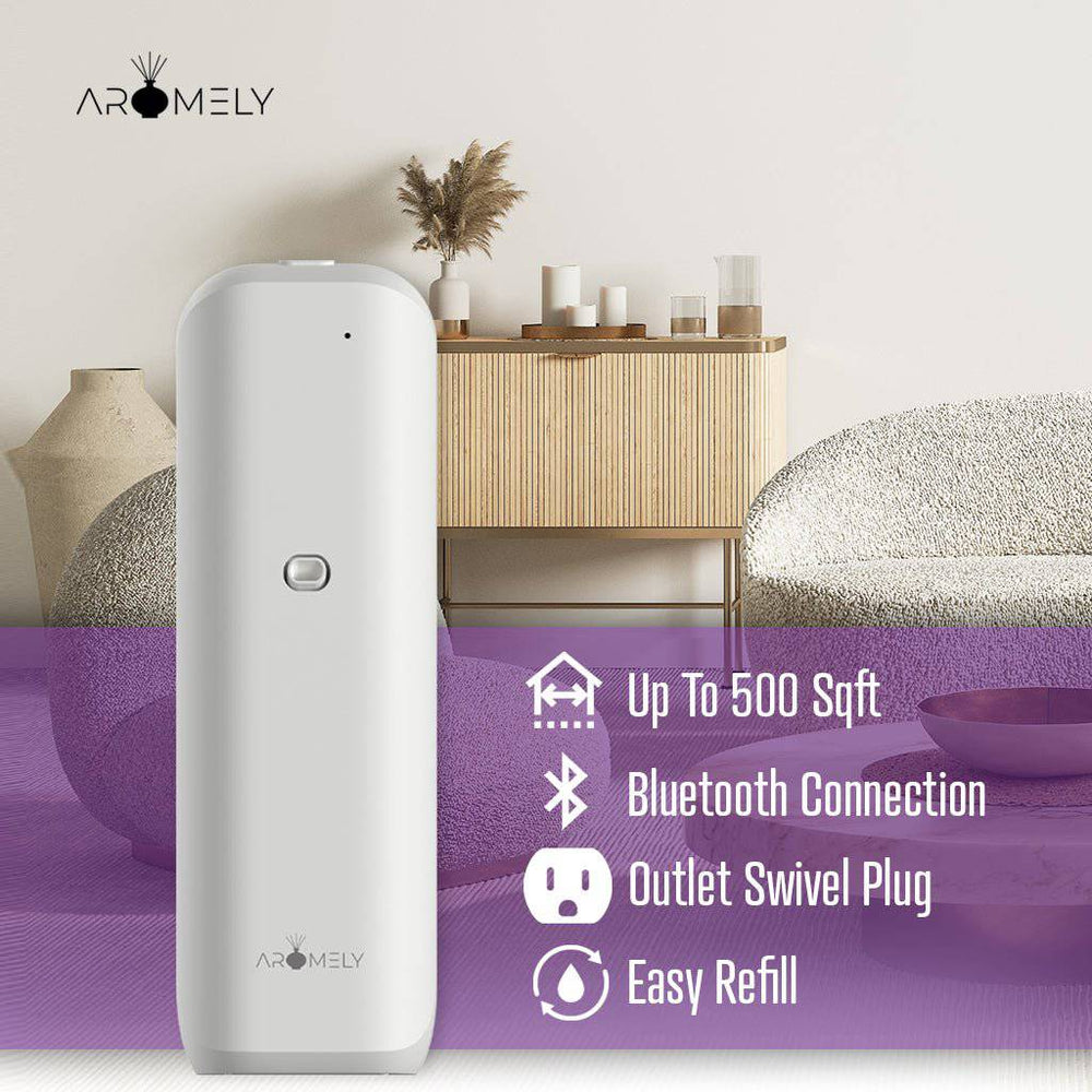 ARO-BLISS - Smart Plug-In Bluetooth Diffuser Up to 500 Sq Ft - AROMELY 