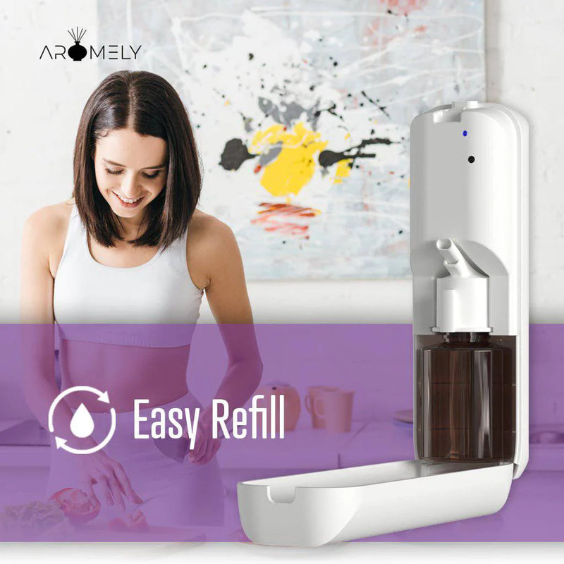 ARO-BLISS Diffuser + My Way Scent Bundle – Elegant Home Fragrance Set Oil Bottle - AROMELY 